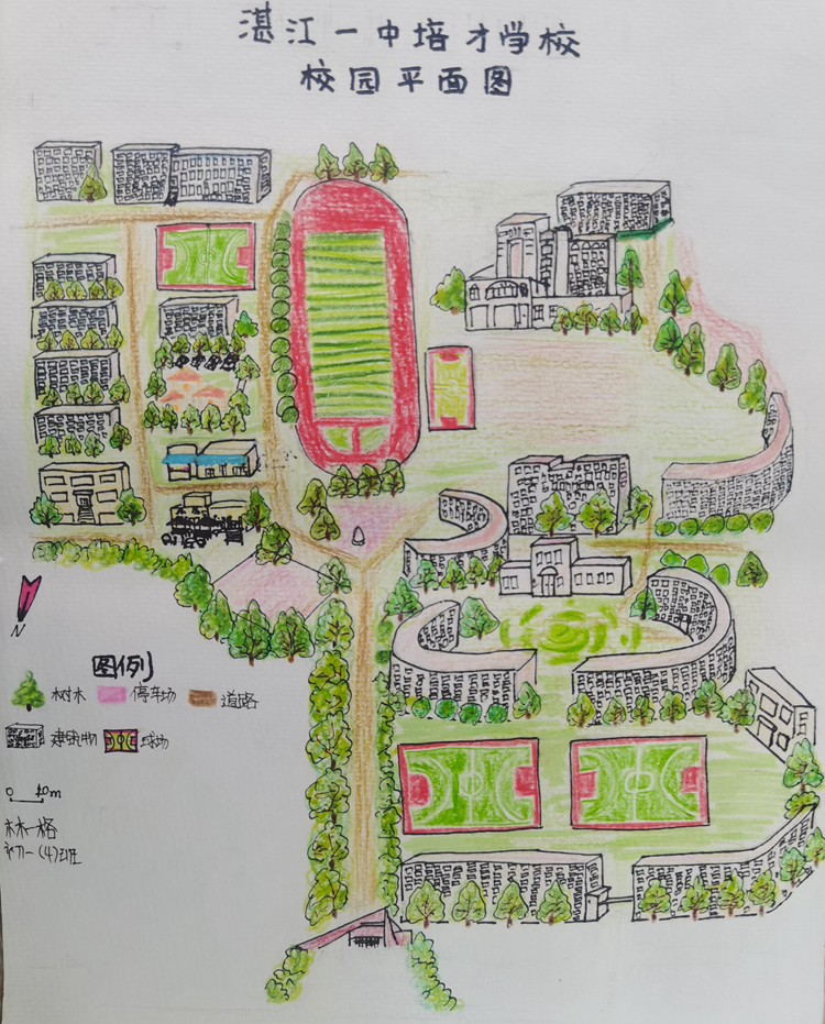 湛江科技学院校园地图图片