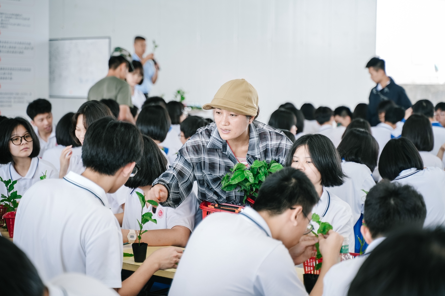 图5：同学们动手实操“百香果嫁接”.JPG